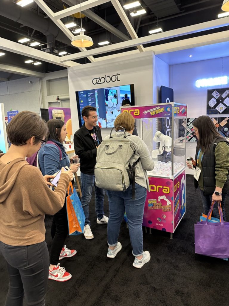 Ozobot Claw Machine with ORA at TCEA 2024