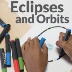 Students explore eclipses, lunar phases and celestial mechanic's using bots on a map based on the Moon's orbit.