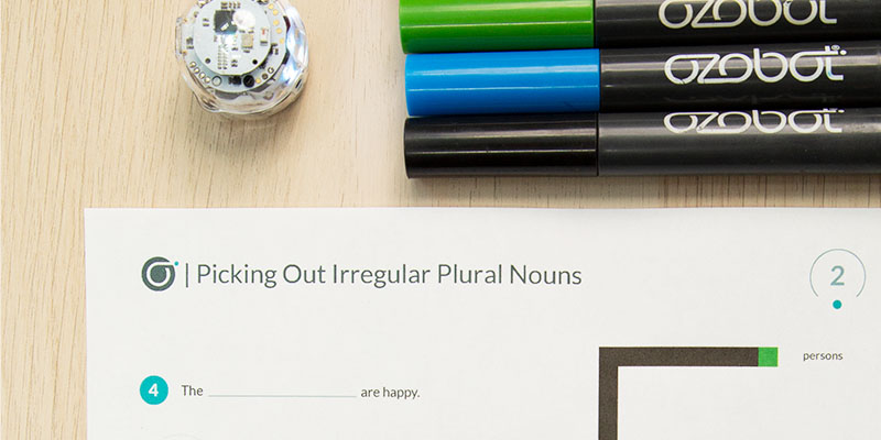 Learn Anywhere Lessons for ELA: A picture from Picking Out Irregular Plural Nouns STEAM lesson for grade 2.