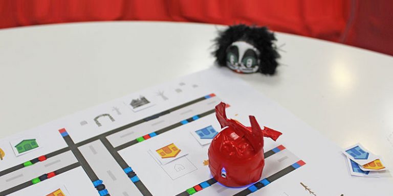 Ozobot Trick or Treat, a STEAM Halloween coding game