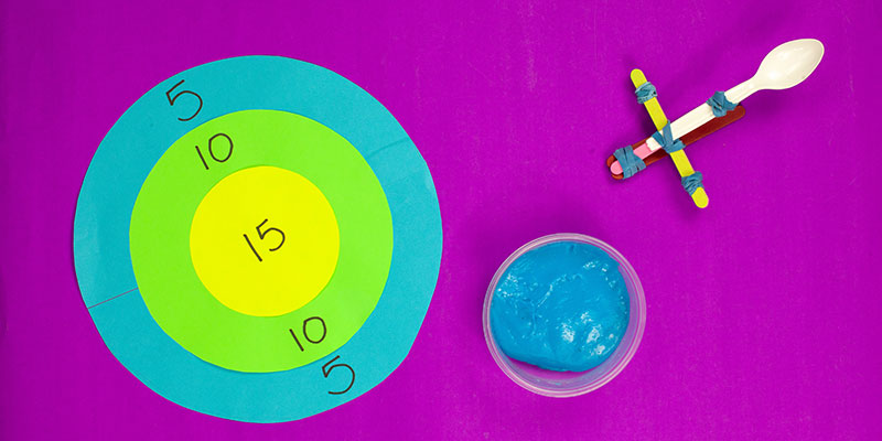 A STEAM game using slime and catapults