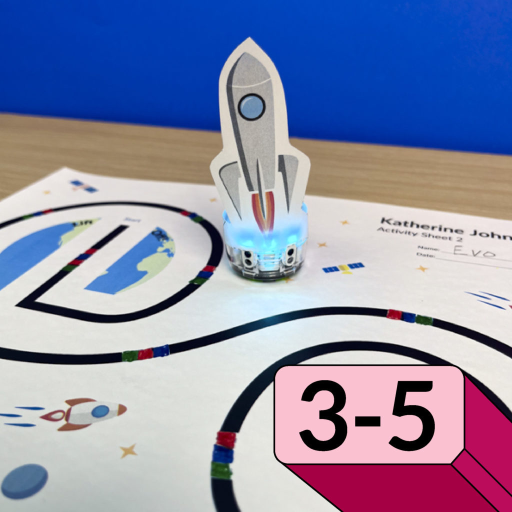 A picture from the Katherine Johnson the Human Robot hands-on STEM activity for grades 3-5