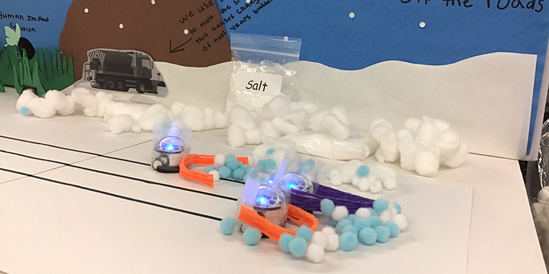 Winter themed OzoThings for kids who love to code