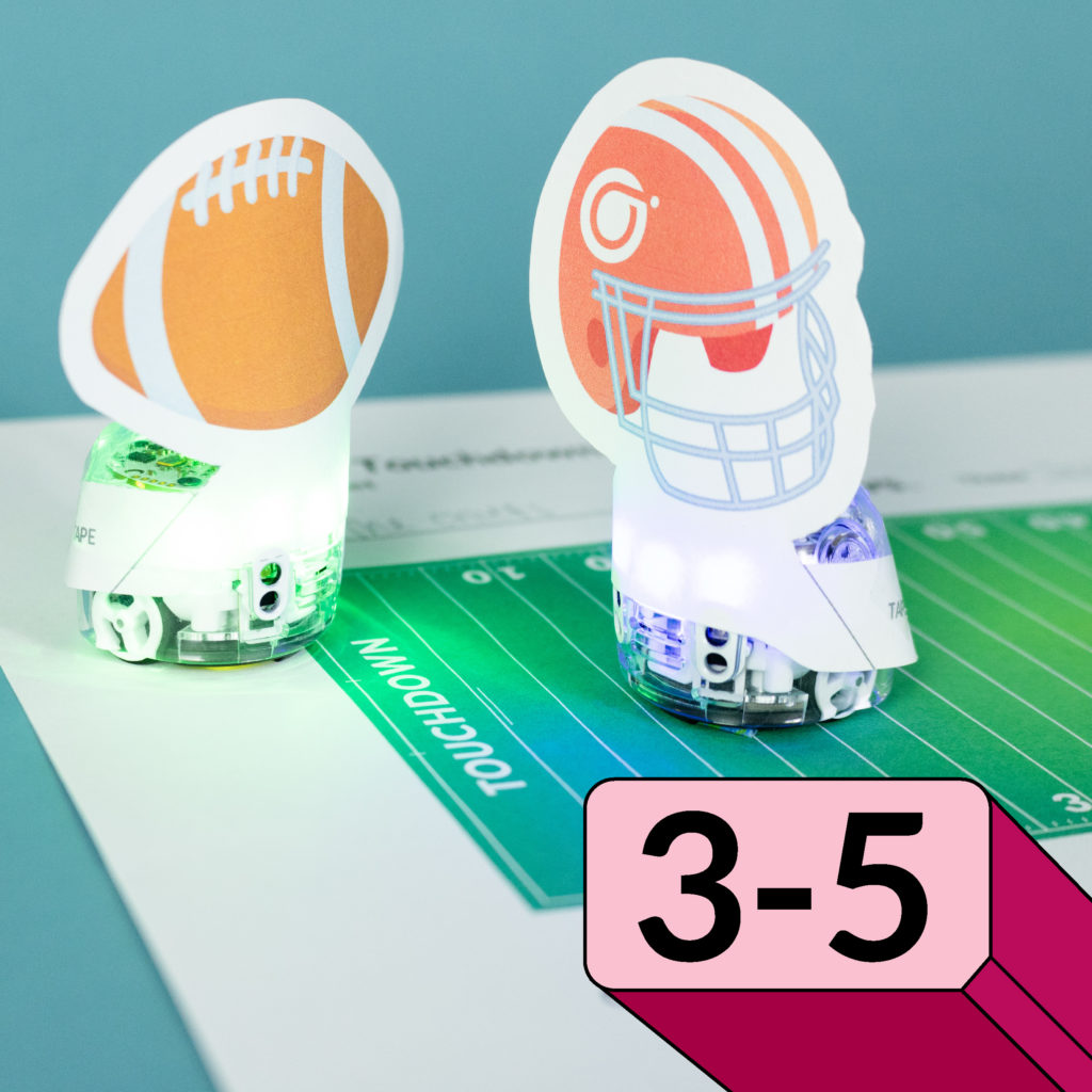 A picture from the Code to Touchdown STEAM football activity for grades 3-5