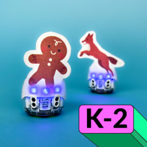 December Lesson Spotlight: Catch the Gingerbread Man STEAM activity using Blockly in this game of tag