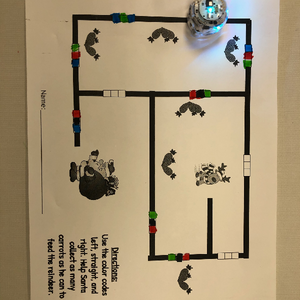 Christmas Directional Activities - a holiday themed STEM lesson by Ozobot using Color Codes
