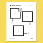 Classify by Amount is a math and computer science STEAM lesson for kids grades PK-K