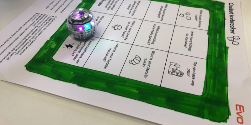 Ice breaker questions for the beginner of the school year by Ozobot