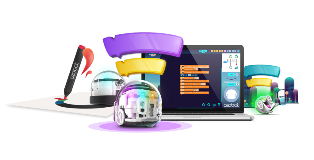 Create coding concepts with or without screens by Ozobot