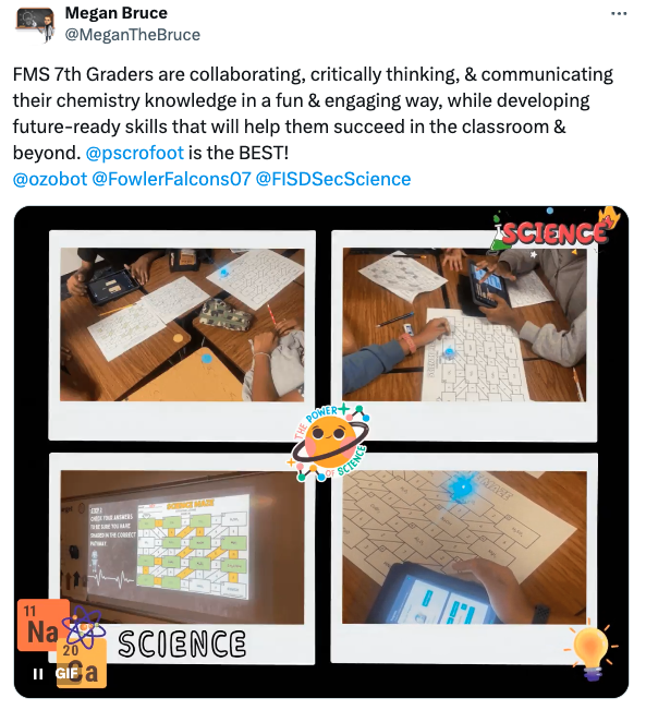 Seventh grade students develop future-ready skills with Evo and Ozobot Blockly
