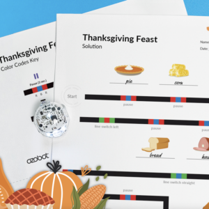 November Lesson Spotlight 2023: Ozobot's Thanksgiving Feast STEM activity
