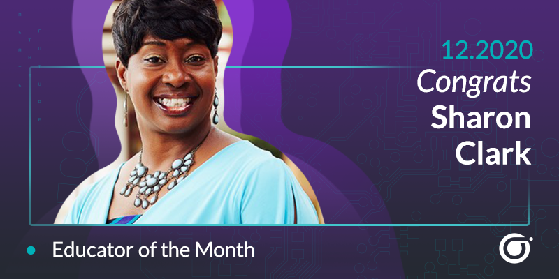 STEAM lead teacher, Sharon Clark, December Educator of the Month by Ozobot
