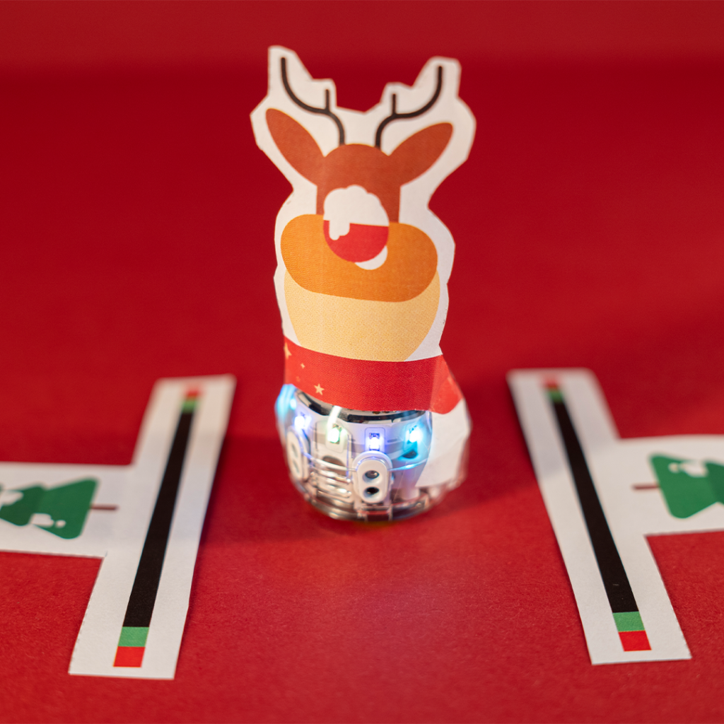 Reinbot Landing Practice is a Christmas STEAM activity for studens of all grade levels by Ozobot.