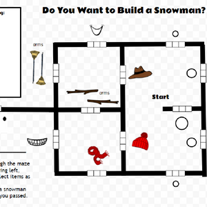 A picture of "Do you want to build a snowman?' STEM lesson.