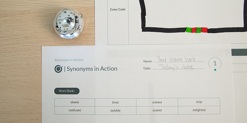 Video lessons for remote learning: Synonyms in Action activity