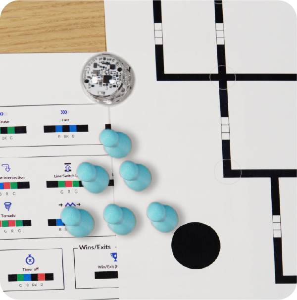 A picture of Evo for the Bowling with Ozobot STEAM activity for May's Lesson Spotlight 2024
