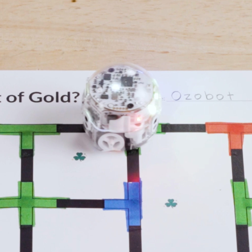 St Patricks Day STEAM lesson - Who Can Find the Pot of Gold? (OzoBlockly)