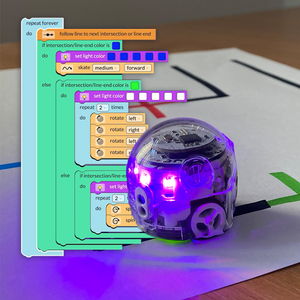 A picture from Introduction to OzoBlockly 09: Skills Check 2 lesson for advanced coding students in grades 6-12.