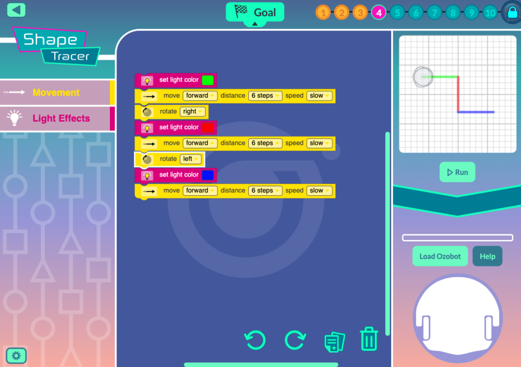 ShapeTracer 1 Robot Simulator: a picture from Level 4 Tips and Tricks by Ozobot